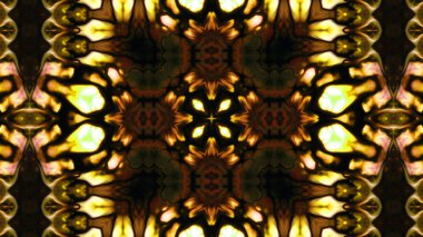 Soyut boya fırça mürekkep patlayabilir formanın düzgün kavramı simetrik desen süs dekoratif Kaleidoscope hareketi geometrik daire ve yıldız şekli