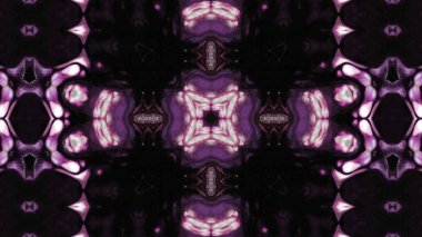 Soyut boya fırça mürekkep patlayabilir formanın düzgün kavramı simetrik desen süs dekoratif Kaleidoscope hareketi geometrik daire ve yıldız şekli