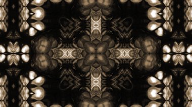 Soyut boya fırça mürekkep patlayabilir formanın düzgün kavramı simetrik desen süs dekoratif Kaleidoscope hareketi geometrik daire ve yıldız şekli