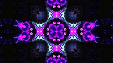 Soyut boya fırça mürekkep patlayabilir formanın düzgün kavramı simetrik desen süs dekoratif Kaleidoscope hareketi geometrik daire ve yıldız şekli