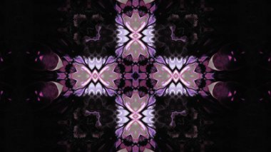 Soyut boya fırça mürekkep patlayabilir formanın düzgün kavramı simetrik desen süs dekoratif Kaleidoscope hareketi geometrik daire ve yıldız şekli