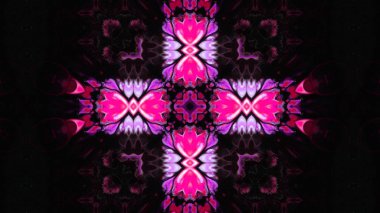 Soyut boya fırça mürekkep patlayabilir formanın düzgün kavramı simetrik desen süs dekoratif Kaleidoscope hareketi geometrik daire ve yıldız şekli