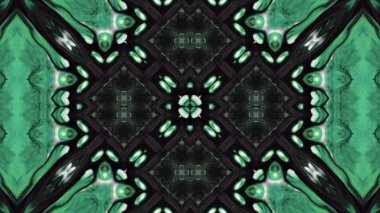 Soyut boya fırça mürekkep patlayabilir formanın düzgün kavramı simetrik desen süs dekoratif Kaleidoscope hareketi geometrik daire ve yıldız şekli