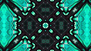 Soyut boya fırça mürekkep patlayabilir formanın düzgün kavramı simetrik desen süs dekoratif Kaleidoscope hareketi geometrik daire ve yıldız şekli