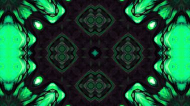 Soyut boya fırça mürekkep patlayabilir formanın düzgün kavramı simetrik desen süs dekoratif Kaleidoscope hareketi geometrik daire ve yıldız şekli