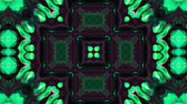 Soyut boya fırça mürekkep patlayabilir formanın düzgün kavramı simetrik desen süs dekoratif Kaleidoscope hareketi geometrik daire ve yıldız şekli