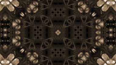 Soyut boya fırça mürekkep patlayabilir formanın düzgün kavramı simetrik desen süs dekoratif Kaleidoscope hareketi geometrik daire ve yıldız şekli