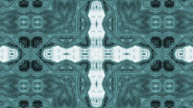 Soyut boya fırça mürekkep patlayabilir formanın düzgün kavramı simetrik desen süs dekoratif Kaleidoscope hareketi geometrik daire ve yıldız şekli