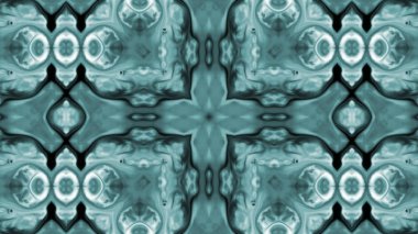 Soyut boya fırça mürekkep patlayabilir formanın düzgün kavramı simetrik desen süs dekoratif Kaleidoscope hareketi geometrik daire ve yıldız şekli