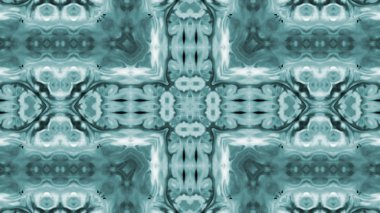 Soyut boya fırça mürekkep patlayabilir formanın düzgün kavramı simetrik desen süs dekoratif Kaleidoscope hareketi geometrik daire ve yıldız şekli