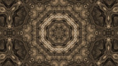 Soyut boya fırça mürekkep patlayabilir formanın düzgün kavramı simetrik desen süs dekoratif Kaleidoscope hareketi geometrik daire ve yıldız şekli