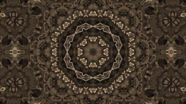 Soyut boya fırça mürekkep patlayabilir formanın düzgün kavramı simetrik desen süs dekoratif Kaleidoscope hareketi geometrik daire ve yıldız şekli