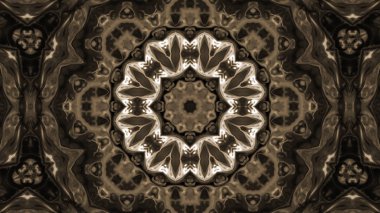 Soyut boya fırça mürekkep patlayabilir formanın düzgün kavramı simetrik desen süs dekoratif Kaleidoscope hareketi geometrik daire ve yıldız şekli