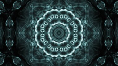 Soyut boya fırça mürekkep patlayabilir formanın düzgün kavramı simetrik desen süs dekoratif Kaleidoscope hareketi geometrik daire ve yıldız şekli