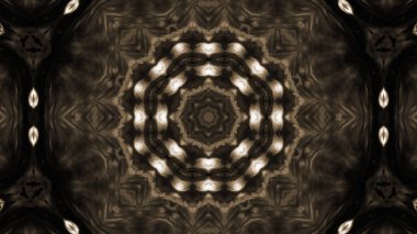 Soyut boya fırça mürekkep patlayabilir formanın düzgün kavramı simetrik desen süs dekoratif Kaleidoscope hareketi geometrik daire ve yıldız şekli