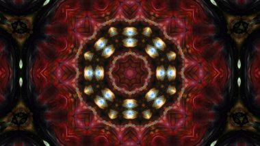 Soyut boya fırça mürekkep patlayabilir formanın düzgün kavramı simetrik desen süs dekoratif Kaleidoscope hareketi geometrik daire ve yıldız şekli