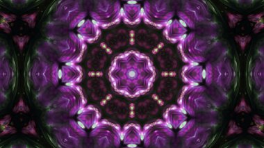 Soyut boya fırça mürekkep patlayabilir formanın düzgün kavramı simetrik desen süs dekoratif Kaleidoscope hareketi geometrik daire ve yıldız şekli