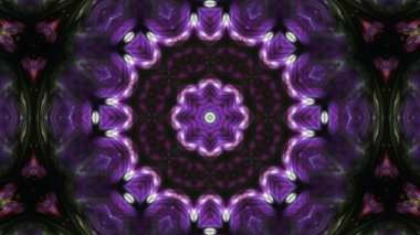 Soyut boya fırça mürekkep patlayabilir formanın düzgün kavramı simetrik desen süs dekoratif Kaleidoscope hareketi geometrik daire ve yıldız şekli