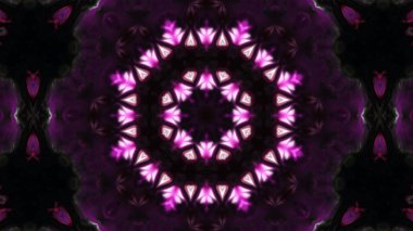 Soyut boya fırça mürekkep patlayabilir formanın düzgün kavramı simetrik desen süs dekoratif Kaleidoscope hareketi geometrik daire ve yıldız şekli