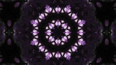 Soyut boya fırça mürekkep patlayabilir formanın düzgün kavramı simetrik desen süs dekoratif Kaleidoscope hareketi geometrik daire ve yıldız şekli