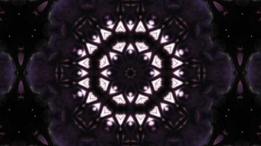 Soyut boya fırça mürekkep patlayabilir formanın düzgün kavramı simetrik desen süs dekoratif Kaleidoscope hareketi geometrik daire ve yıldız şekli