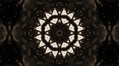 Soyut boya fırça mürekkep patlayabilir formanın düzgün kavramı simetrik desen süs dekoratif Kaleidoscope hareketi geometrik daire ve yıldız şekli