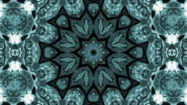 Soyut boya fırça mürekkep patlayabilir formanın düzgün kavramı simetrik desen süs dekoratif Kaleidoscope hareketi geometrik daire ve yıldız şekli