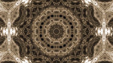 Soyut boya fırça mürekkep patlayabilir formanın düzgün kavramı simetrik desen süs dekoratif Kaleidoscope hareketi geometrik daire ve yıldız şekli