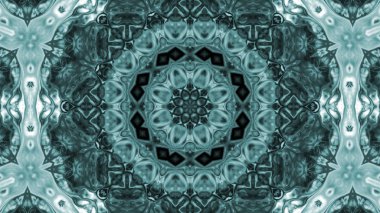 Soyut boya fırça mürekkep patlayabilir formanın düzgün kavramı simetrik desen süs dekoratif Kaleidoscope hareketi geometrik daire ve yıldız şekli