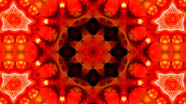 Soyut boya fırça mürekkep patlayabilir formanın düzgün kavramı simetrik desen süs dekoratif Kaleidoscope hareketi geometrik daire ve yıldız şekli