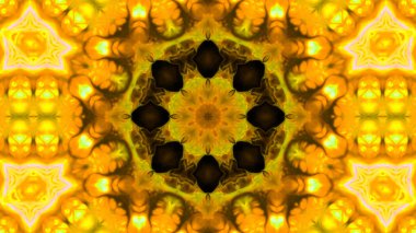 Soyut boya fırça mürekkep patlayabilir formanın düzgün kavramı simetrik desen süs dekoratif Kaleidoscope hareketi geometrik daire ve yıldız şekli