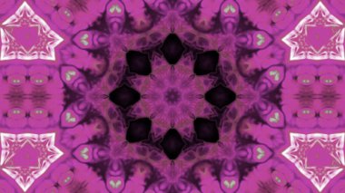 Soyut boya fırça mürekkep patlayabilir formanın düzgün kavramı simetrik desen süs dekoratif Kaleidoscope hareketi geometrik daire ve yıldız şekli