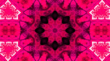 Soyut boya fırça mürekkep patlayabilir formanın düzgün kavramı simetrik desen süs dekoratif Kaleidoscope hareketi geometrik daire ve yıldız şekli