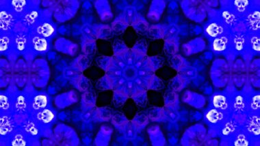 Soyut boya fırça mürekkep patlayabilir formanın düzgün kavramı simetrik desen süs dekoratif Kaleidoscope hareketi geometrik daire ve yıldız şekli