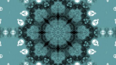 Soyut boya fırça mürekkep patlayabilir formanın düzgün kavramı simetrik desen süs dekoratif Kaleidoscope hareketi geometrik daire ve yıldız şekli