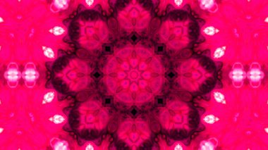 Soyut boya fırça mürekkep patlayabilir formanın düzgün kavramı simetrik desen süs dekoratif Kaleidoscope hareketi geometrik daire ve yıldız şekli