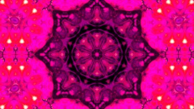 Soyut boya fırça mürekkep patlayabilir formanın düzgün kavramı simetrik desen süs dekoratif Kaleidoscope hareketi geometrik daire ve yıldız şekli