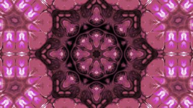 Soyut boya fırça mürekkep patlayabilir formanın düzgün kavramı simetrik desen süs dekoratif Kaleidoscope hareketi geometrik daire ve yıldız şekli