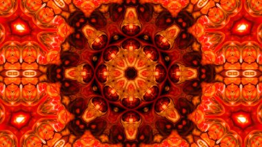 Soyut boya fırça mürekkep patlayabilir formanın düzgün kavramı simetrik desen süs dekoratif Kaleidoscope hareketi geometrik daire ve yıldız şekli