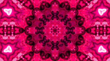 Soyut boya fırça mürekkep patlayabilir formanın düzgün kavramı simetrik desen süs dekoratif Kaleidoscope hareketi geometrik daire ve yıldız şekli