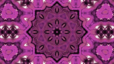 Soyut boya fırça mürekkep patlayabilir formanın düzgün kavramı simetrik desen süs dekoratif Kaleidoscope hareketi geometrik daire ve yıldız şekli