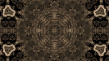 Soyut boya fırça mürekkep patlayabilir formanın düzgün kavramı simetrik desen süs dekoratif Kaleidoscope hareketi geometrik daire ve yıldız şekli