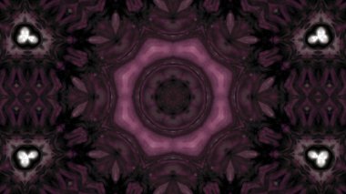 Soyut boya fırça mürekkep patlayabilir formanın düzgün kavramı simetrik desen süs dekoratif Kaleidoscope hareketi geometrik daire ve yıldız şekli