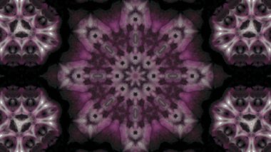 Soyut boya fırça mürekkep patlayabilir formanın düzgün kavramı simetrik desen süs dekoratif Kaleidoscope hareketi geometrik daire ve yıldız şekli