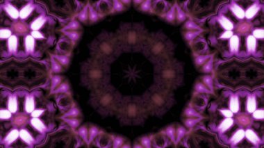 Soyut boya fırça mürekkep patlayabilir formanın düzgün kavramı simetrik desen süs dekoratif Kaleidoscope hareketi geometrik daire ve yıldız şekli