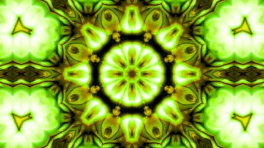 Soyut boya fırça mürekkep patlayabilir formanın düzgün kavramı simetrik desen süs dekoratif Kaleidoscope hareketi geometrik daire ve yıldız şekli