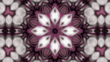 Soyut boya fırça mürekkep patlayabilir formanın düzgün kavramı simetrik desen süs dekoratif Kaleidoscope hareketi geometrik daire ve yıldız şekli