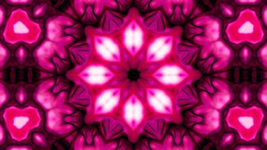 Soyut boya fırça mürekkep patlayabilir formanın düzgün kavramı simetrik desen süs dekoratif Kaleidoscope hareketi geometrik daire ve yıldız şekli