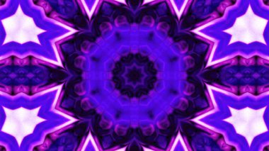 Soyut boya fırça mürekkep patlayabilir formanın düzgün kavramı simetrik desen süs dekoratif Kaleidoscope hareketi geometrik daire ve yıldız şekli