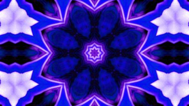 Soyut boya fırça mürekkep patlayabilir formanın düzgün kavramı simetrik desen süs dekoratif Kaleidoscope hareketi geometrik daire ve yıldız şekli